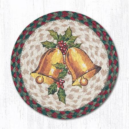 CAPITOL IMPORTING CO Holly Bell Printed Swatch Round Rug, 10 x 10 in. 80-508HB
